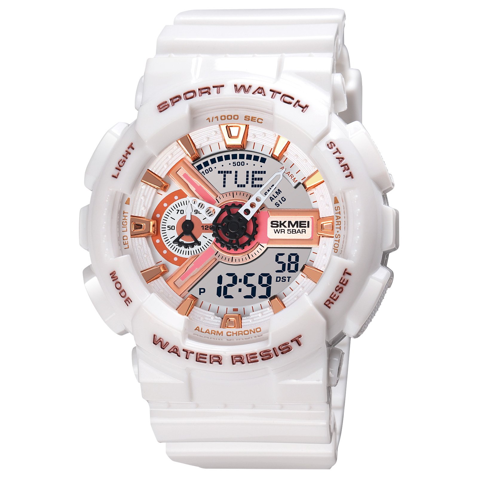 Годинник Skmei 1834WT White-Gold, фото №1
