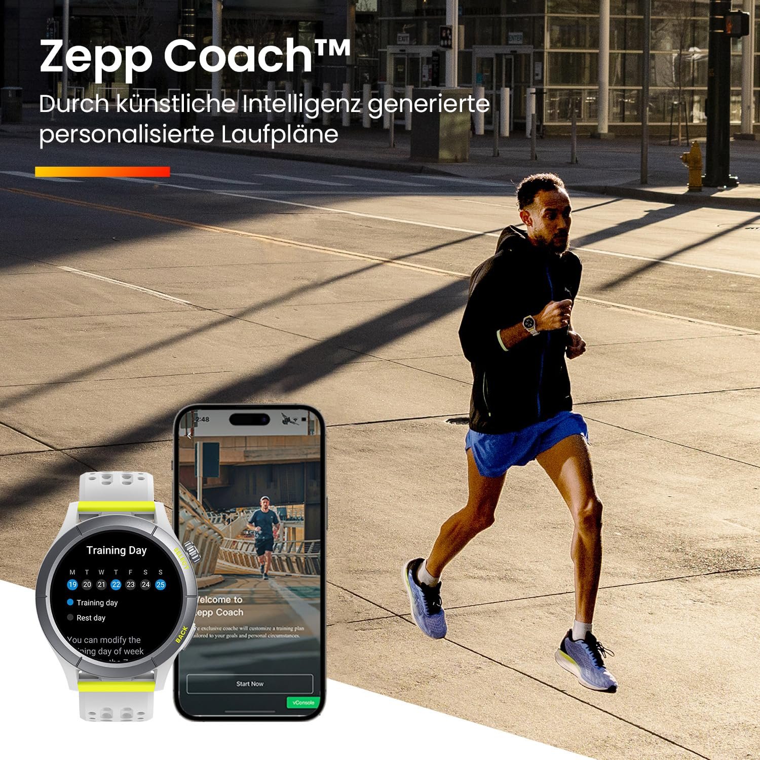 Смарт-годинник біговий Amazfit Cheetah з Dual Band GPS, навігацією по маршруту та офлайн-картами, шаблоном тренувань, монітором серцевого ритму, вбудованою Alexa, час заряджання: близько 2 годин, фото №3