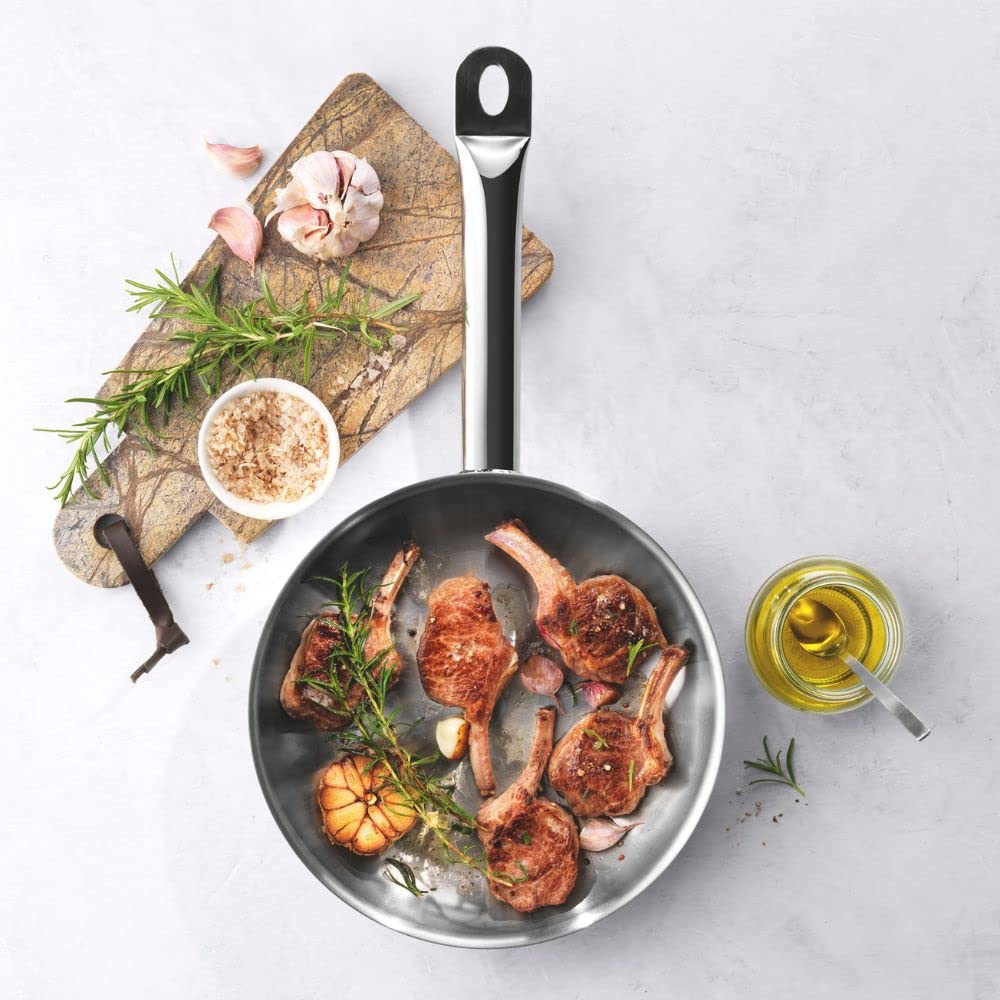 Сковорідка ZWILLING TrueFlow 28 см Non-Stick Induction Нержавіюча сталь Сріблястий/Чорний, фото №4