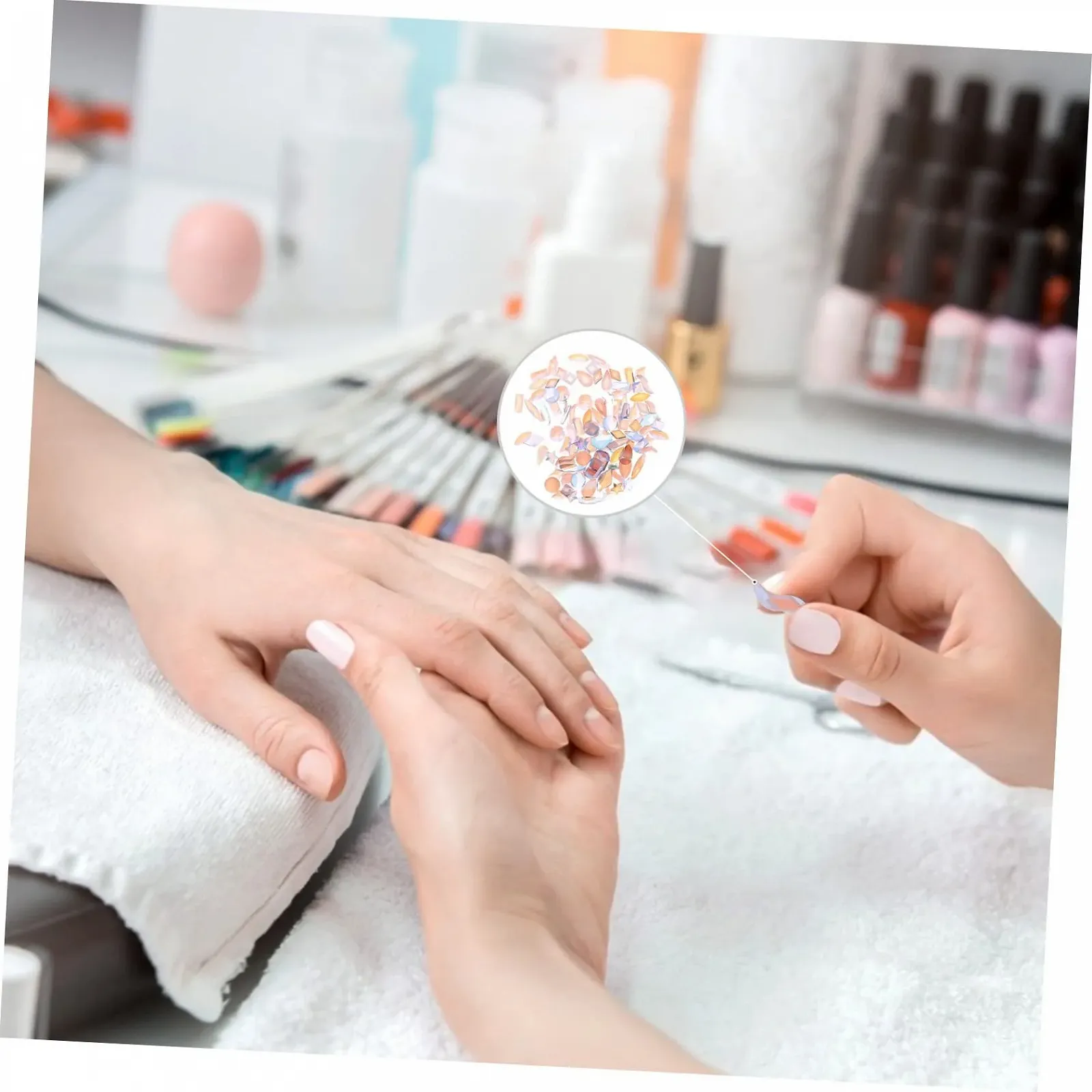 Насадка для дрели Beavorty Кристаллы AB Плоская задняя часть Кристаллы для ногтей Стразы для ногтей своими руками Стеклянные циркониевые аксессуары Фиолетовый цвет 3D 100 шт, фото №4