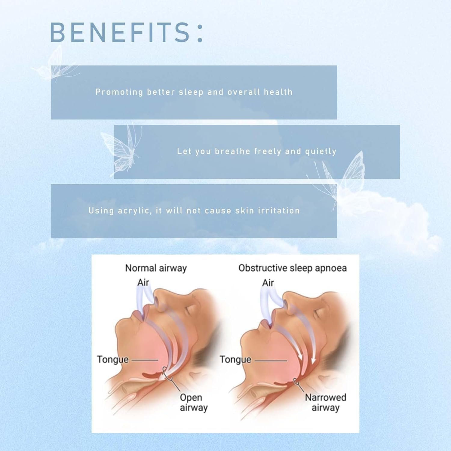 Клипса от храпа Zriol для носа, клипса для носового дыхания, магнитная, фото №3