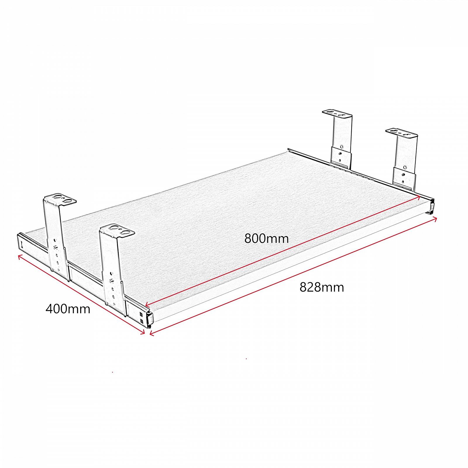 Подставка для клавиатуры FIX&EASY Up&Down-XL 800 x 400 мм, белая, фото №3