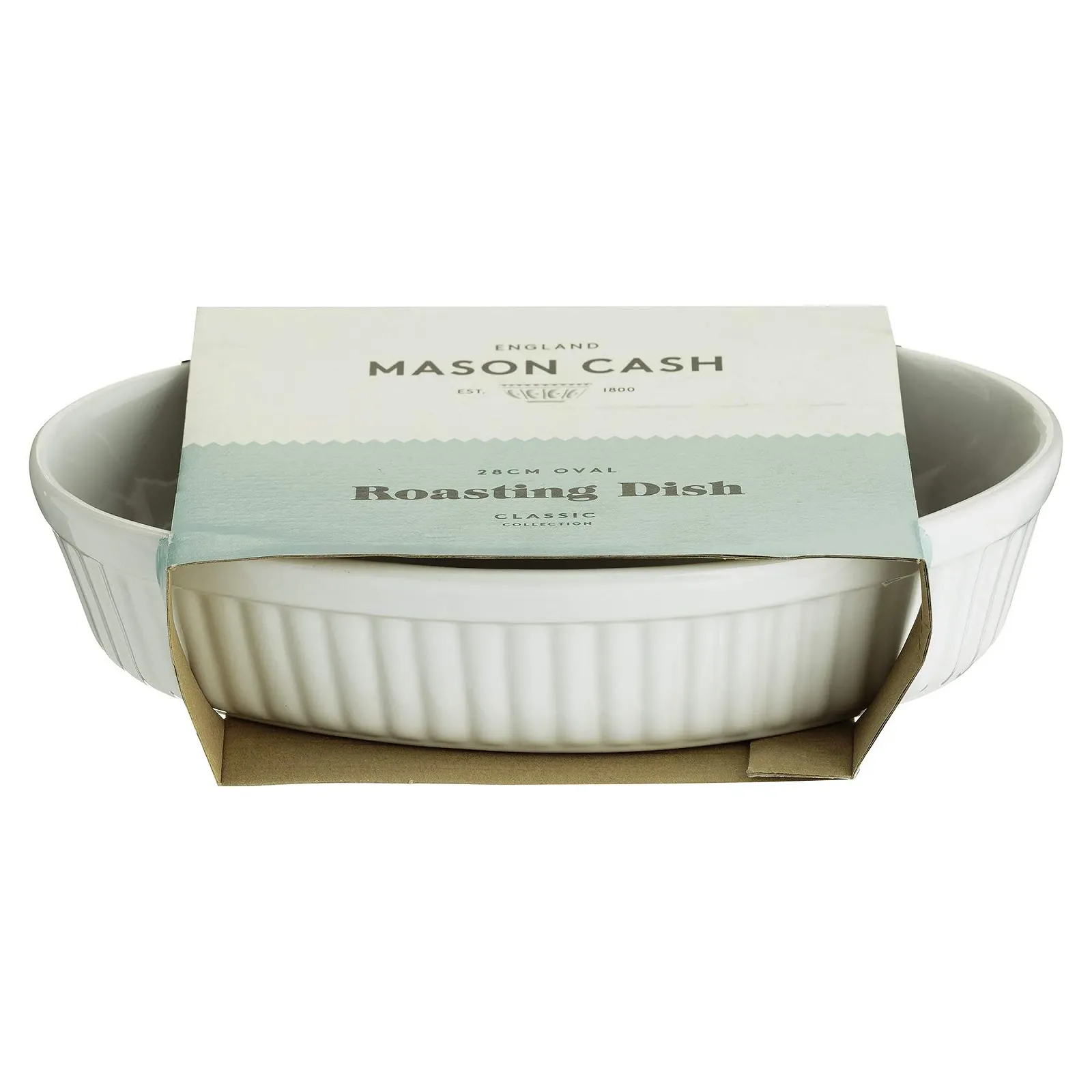 Форма для запекания и сервировки Mason Cash Collection овальная керамическая белая 28 x 19 x 6 см, фото №2