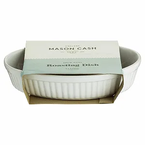 Форма для запекания и сервировки Mason Cash Collection овальная керамическая белая 28 x 19 x 6 см synthetic.ua - Фото 1