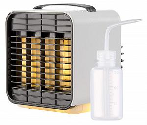 Мобільний міні-охолоджувач повітря Sichler Haushaltsgeräte LW-100 3 рівні з функцією нічника акумуляторний чорно-білий - Фото 1