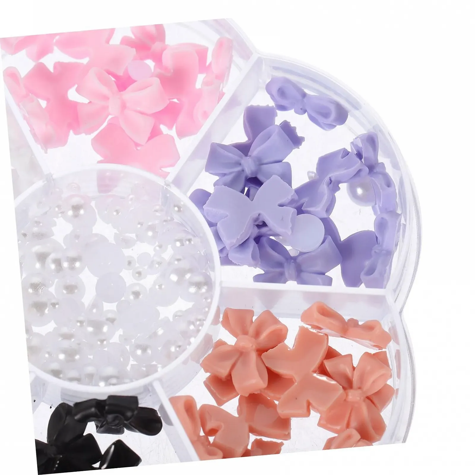 Підвіска для нігтів Різдвяна та бант Прикраса для манікюру Самоцвіти для жінок, фото №4