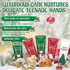 Крем для рук Mini Christmas, Набор кремов для рук, Christmas, Питает, Увлажняет, Предотвращает сухость и растрескивание, для женщин и мужчин, 5 шт synthetic.ua - Фото 1