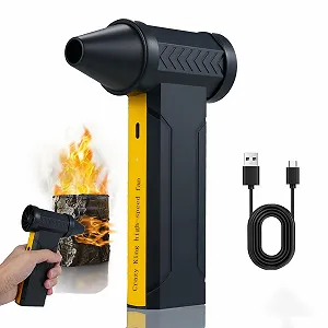 Электрическая воздуходувка 160000 об/мин 3 скорости Мини-очиститель для ПК электроники и мебели Черный - Фото 1