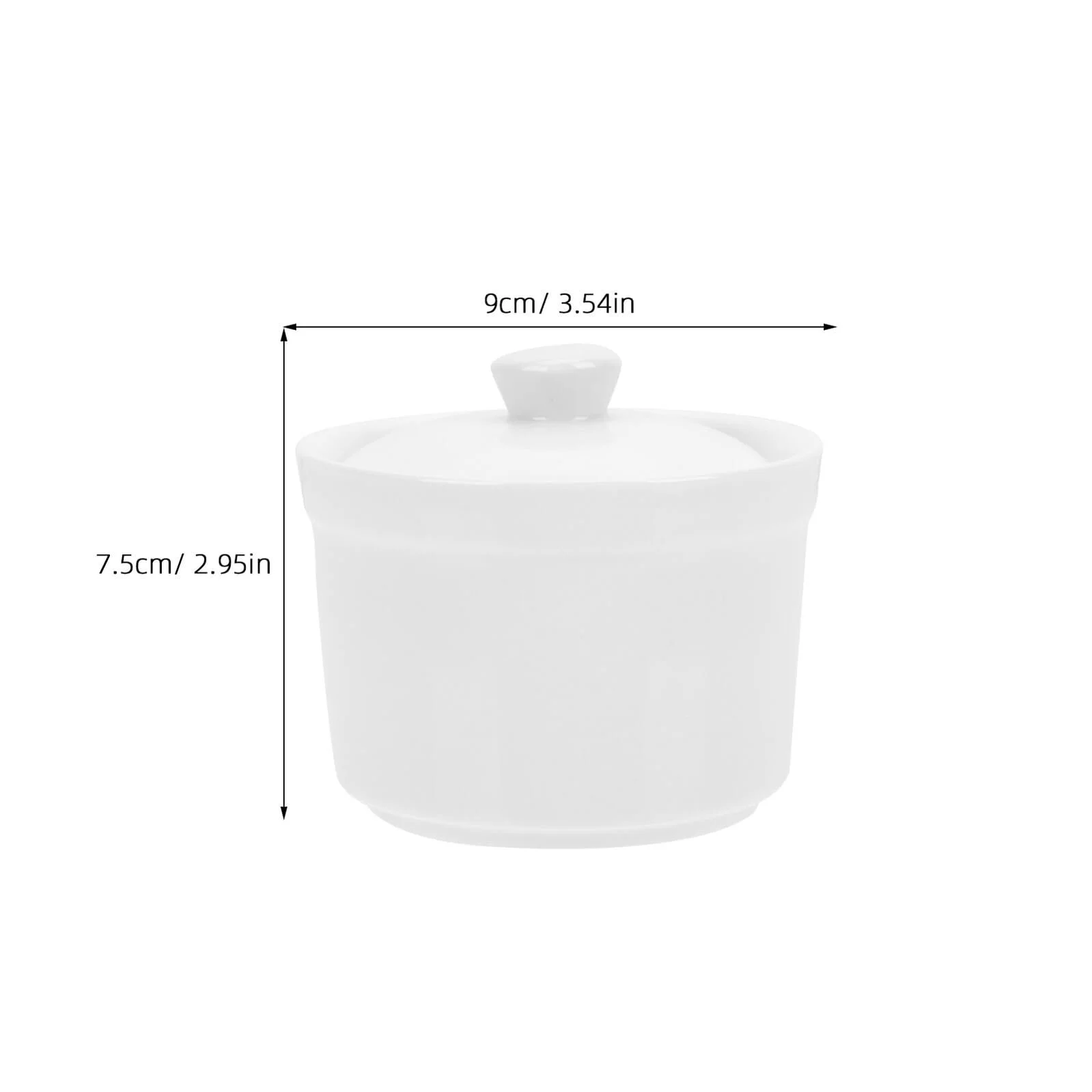 Набір горщиків DECHOUS Set of 2 Керамічні з кришкою Термостійкі Маленькі чаші Матові Легкі, фото №2