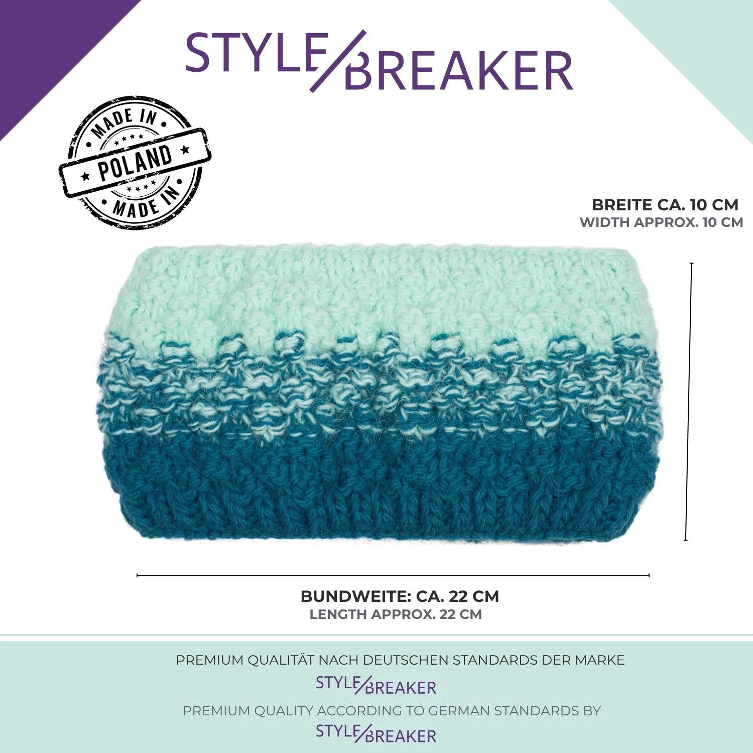 В'язана пов'язка на голову жіноча styleBREAKER, фото №5 В'язана пов'язка на голову жіноча styleBREAKER, фото №5