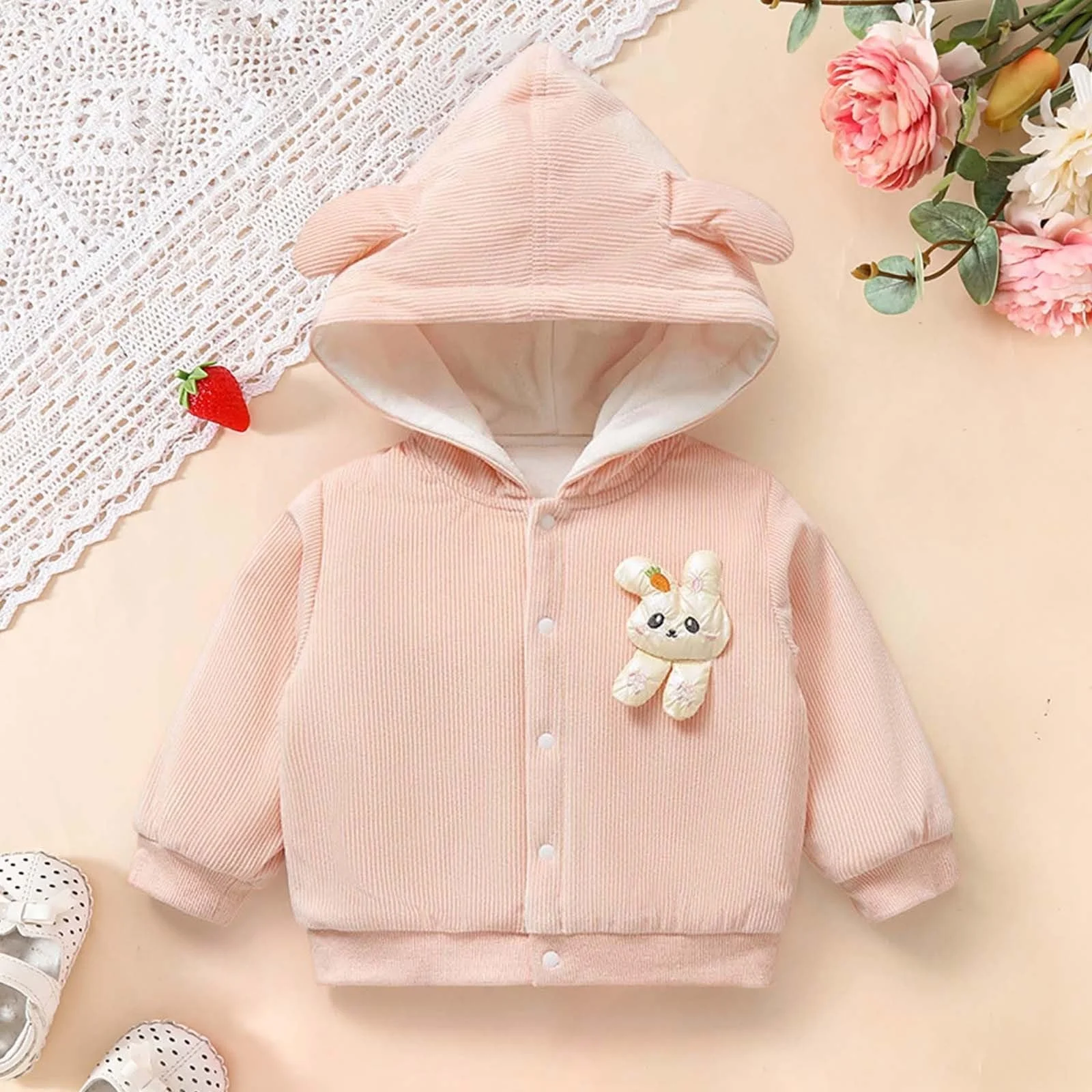 Куртка для дівчат Зимове пальто з легкою теплою підкладкою, фото №3