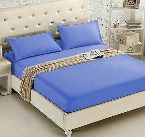 Протектор для матраса Однотонный LuxuryPlain Dye Однотонный Дышащий Легкий - Фото 1