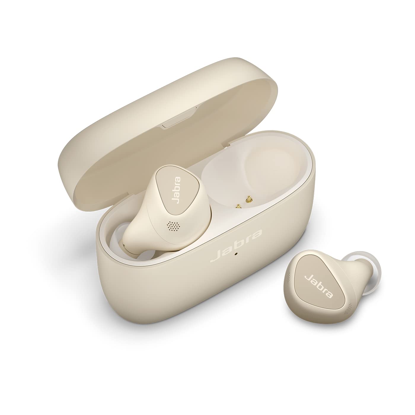 Навушники Jabra Elite 5 Внутрішньоканальні Bluetooth Шумопоглинання ANC 6 мікрофонів Золото-бежевий, фото №1