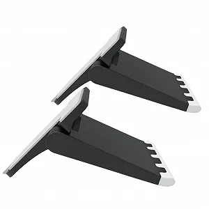 Подставка для ноутбука (2 шт.) Портативная, регулируемая по высоте Держатель для ноутбука, изготовлена из устойчивого к царапинам материала, эргономичная подставка для ноутбука для лучшего рассеивания тепла и комфортной работы - Фото 1