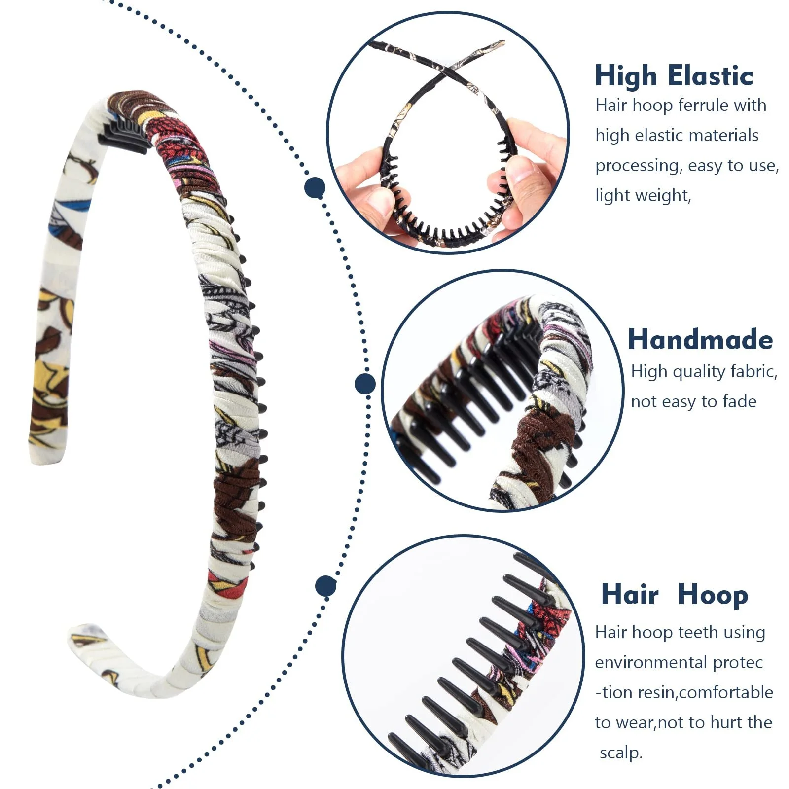 Обруч для волосся з зубчиками, фото №3