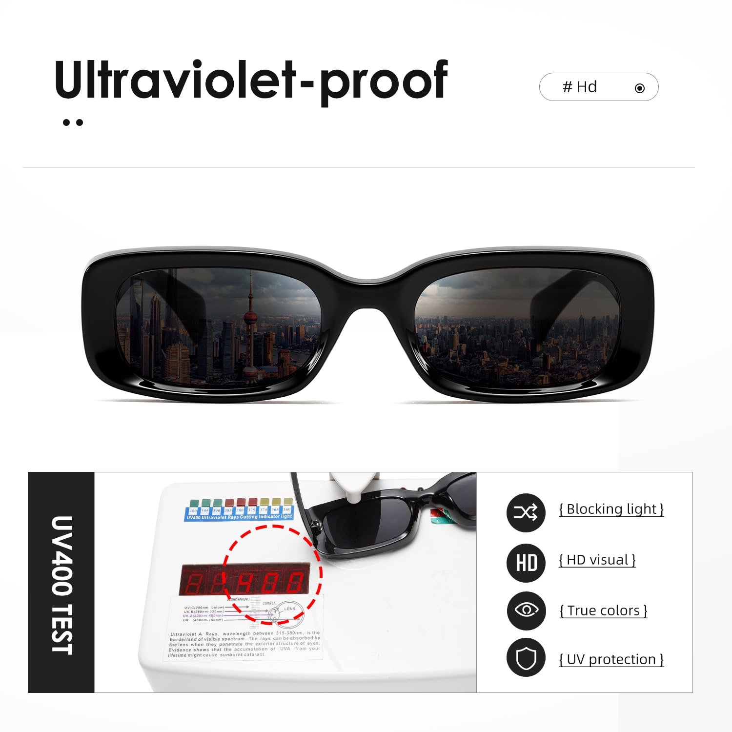 Сонцезахисні окуляри Kimorn для жінок, ретро, захист UV400, фото №6