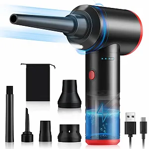 Електрична повітродувка BUDOCI 3 швидкості 100 000 rpm 6000 mAh LED - Фото 1