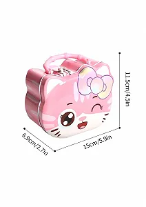 Скарбничка Синій кіт Замок металева із замком та ключем synthetic.ua - Фото 1