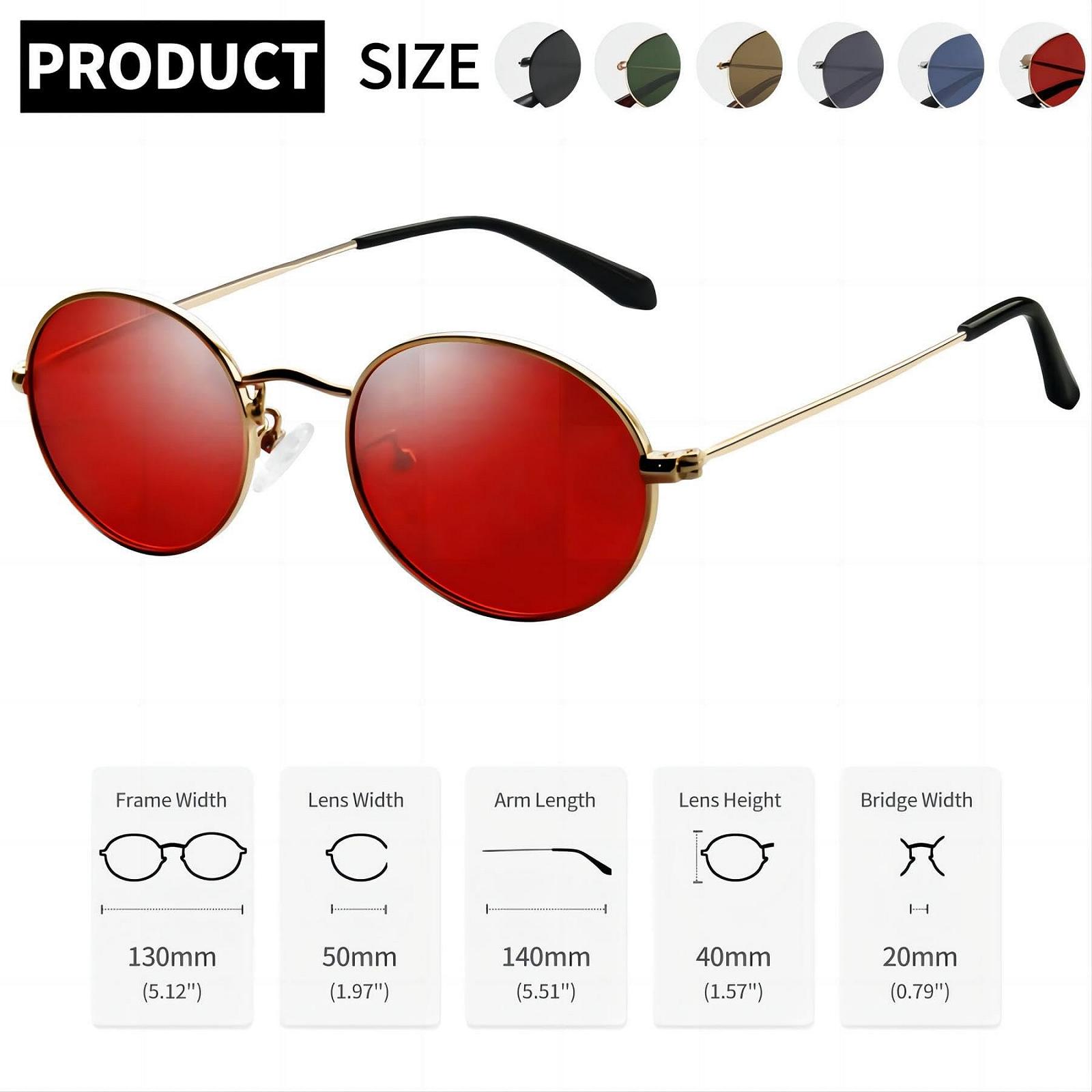 Сонцезахисні окуляри Joopin Ретро Овальні Поляризовані Круглі Чоловічі Жіночі, фото №5