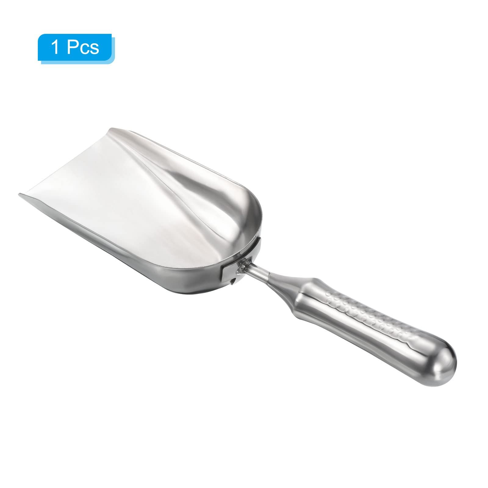 Лопата совковая садовый PATIKIL 34.3 см, лопата квадратная из нержавеющей стали, серебристый, фото №3