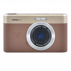 Цифровая камера KODAK Pixpro C1 Ultra Compact 13MP BSI CMOS, 4X Zoom, 7.1 cm LCD экран, LED вспышка - Marron - Фото 1