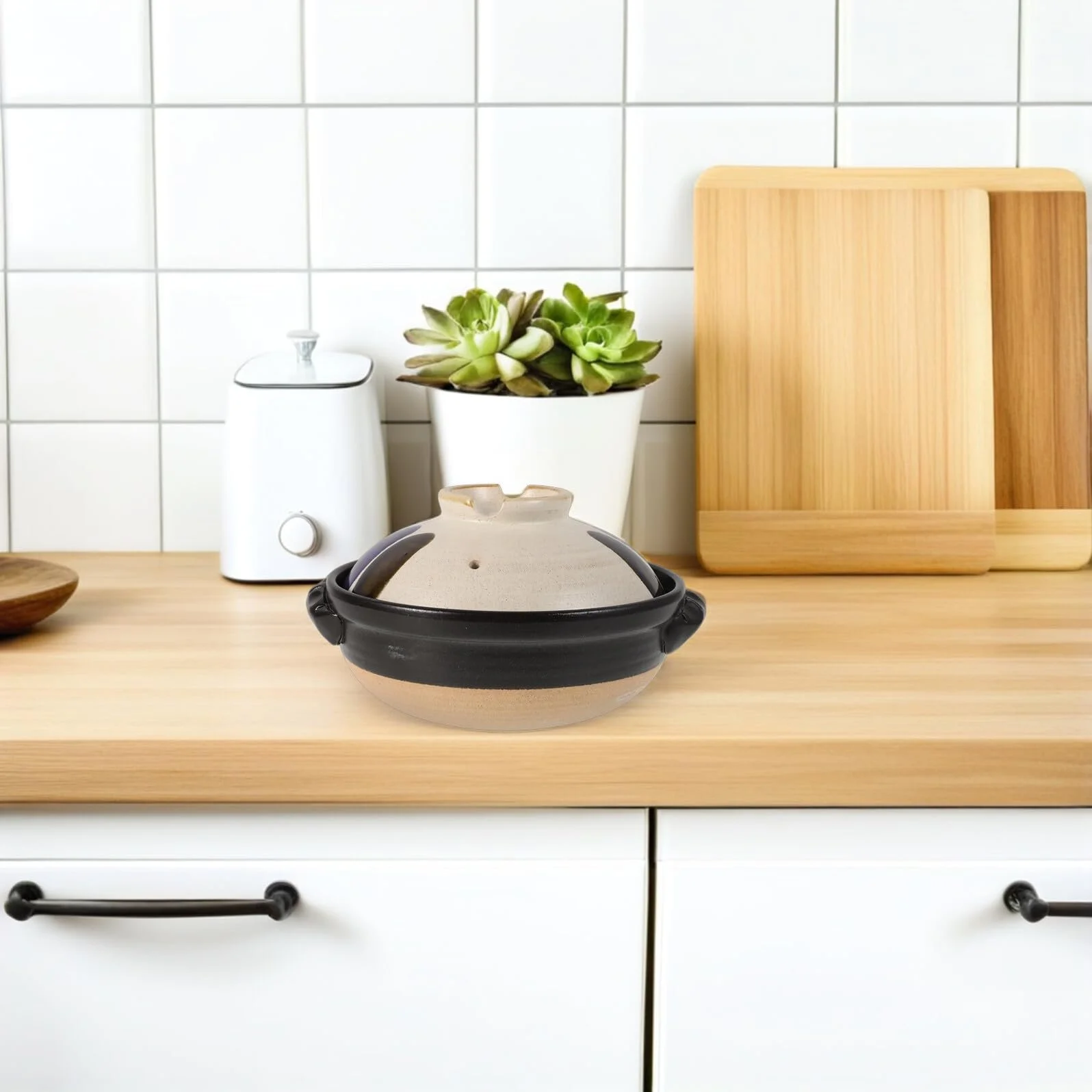 Каструля керамічна Ipetboom Japanese Кераміка з грубої пористої глини термостійка для супів та рису, фото №5