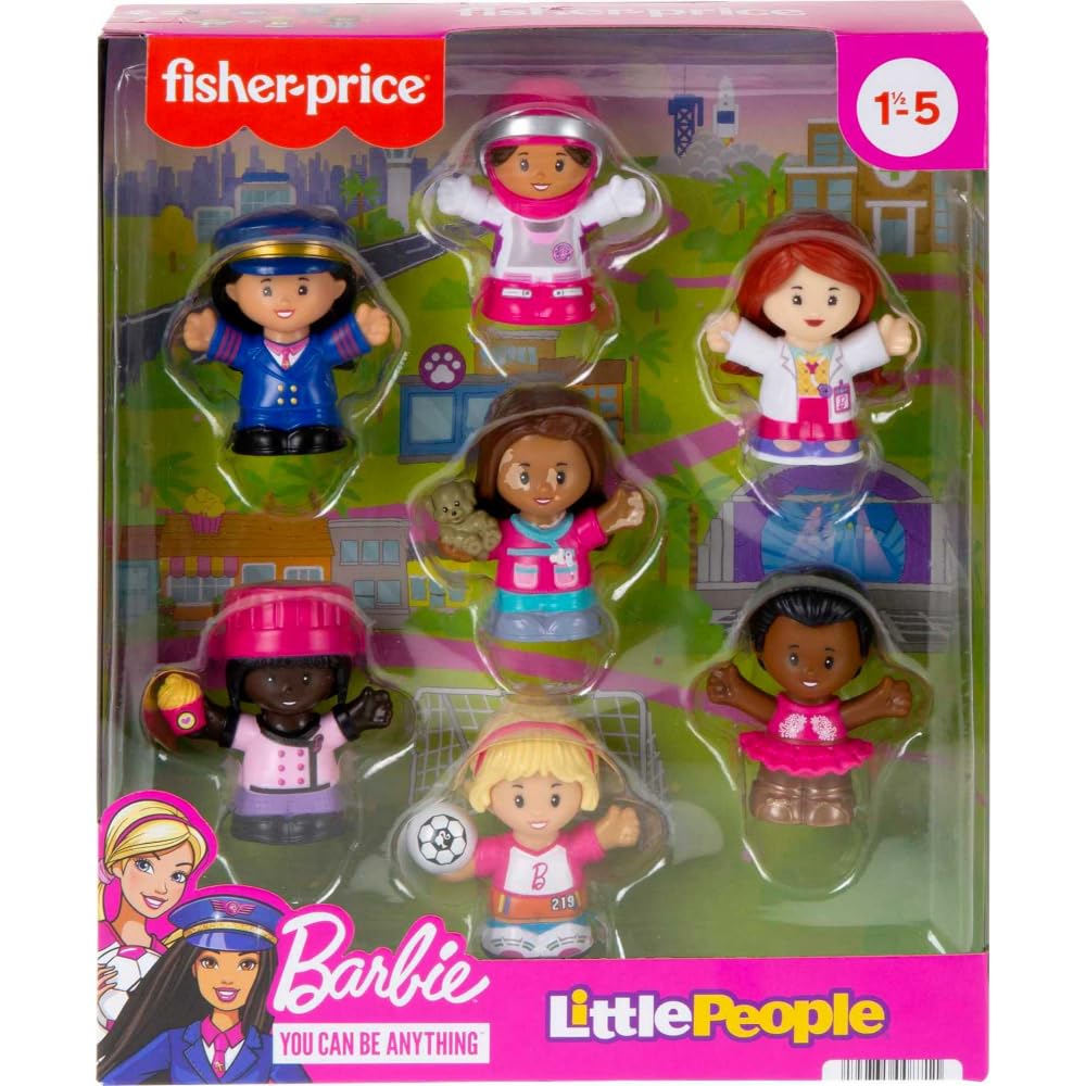 Набір ігрових фігурок Fisher-Price Little People Barbie HCF58 7 фігурок, фото №6