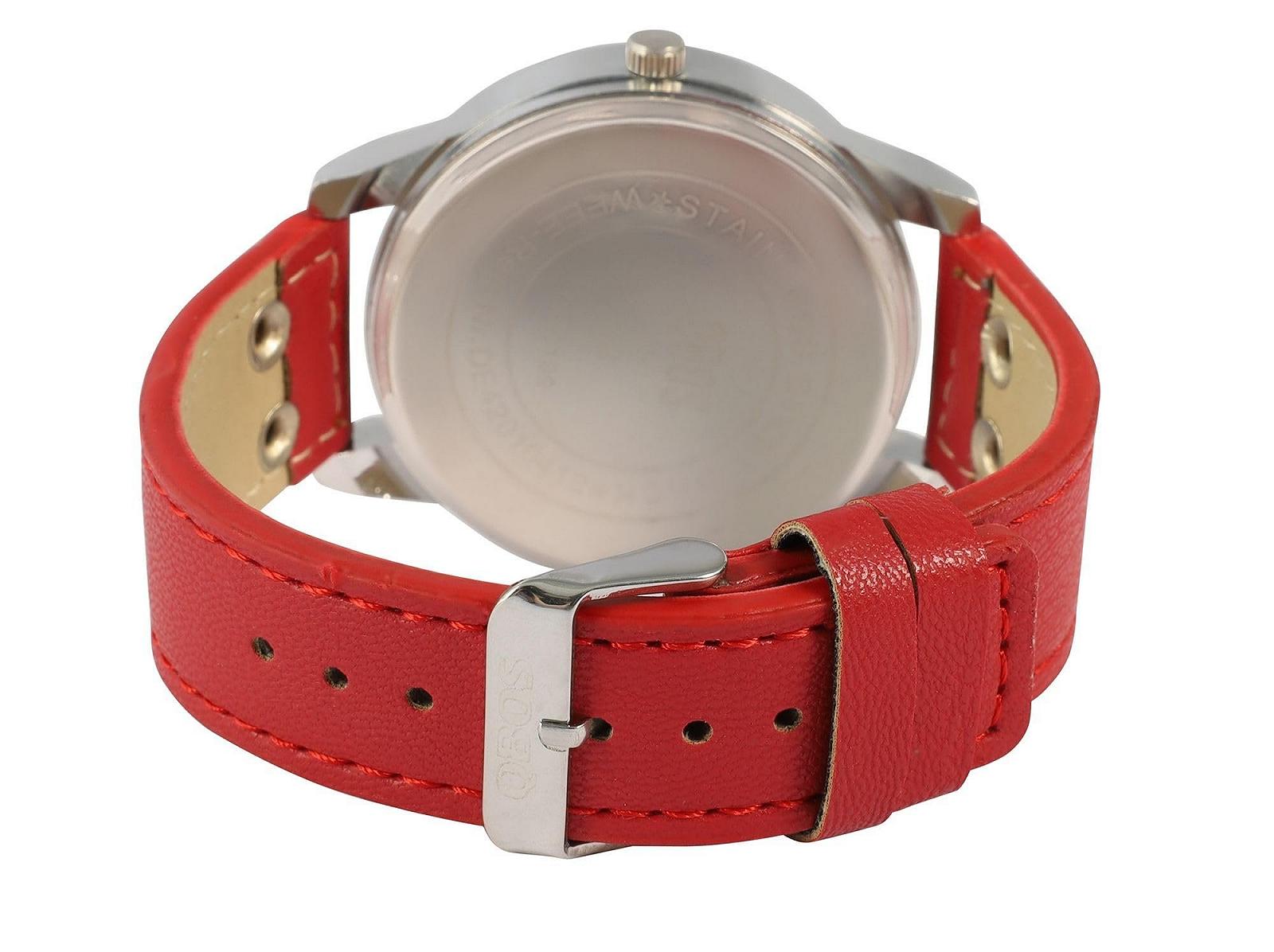 Унисекс часы QBOS с искусственным кожаным ремешком, фото №3 Унисекс часы QBOS с искусственным кожаным ремешком, фото №3