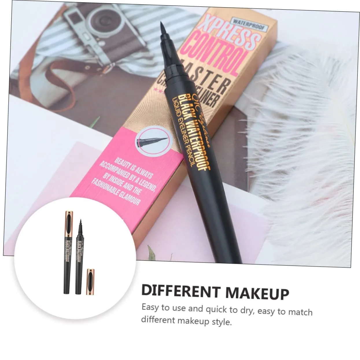 Подводка для глаз FRCOLOR,, водостойкая гелевая, фото №7