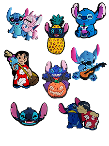 Джибітси Стіч 3D Ліло і стіч Lilo & Stitch 8 шт аксесуари для взуття крокс прикраса Dz_145_12 - Фото 1