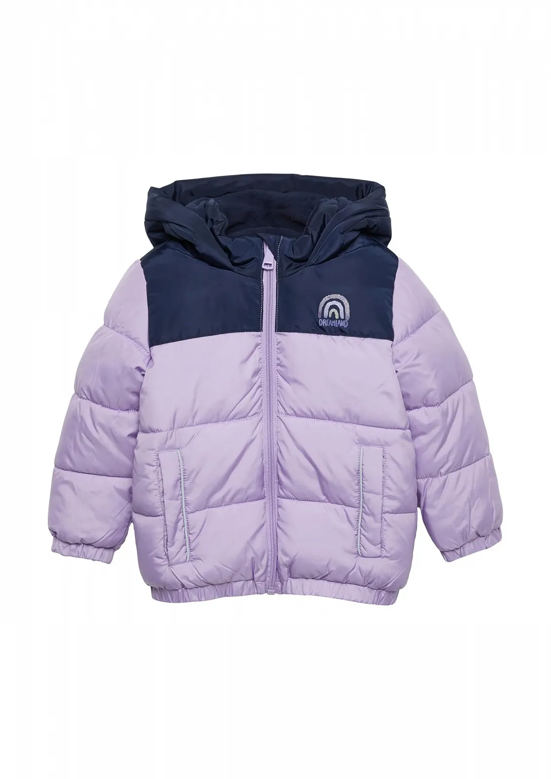 Утепленная куртка s.Oliver с блестящим принтом и флисовой подкладкой, фото №1