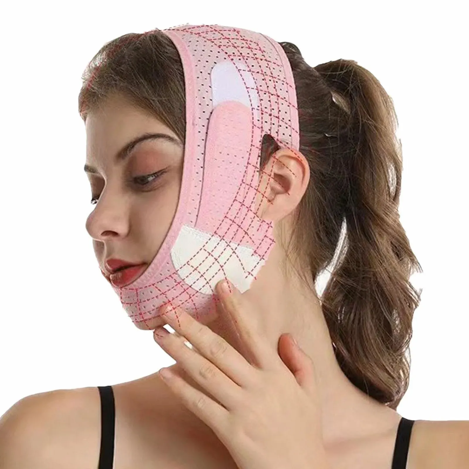 Ремінь для схуднення обличчя TQEBWUS, V Lines Lifting Belt, редуктор подвійного підборіддя, фото №9 Ремінь для схуднення обличчя TQEBWUS, V Lines Lifting Belt, редуктор подвійного підборіддя, фото №9