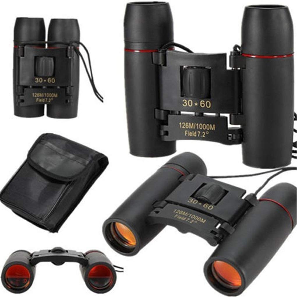 Набор Telescopic Plastic 30 x 60 cm Optical Binoculars Spotting Scopes Transparent Vision Telescopes Camping Accessories Focus Binoculars Red Film Black, фото №7