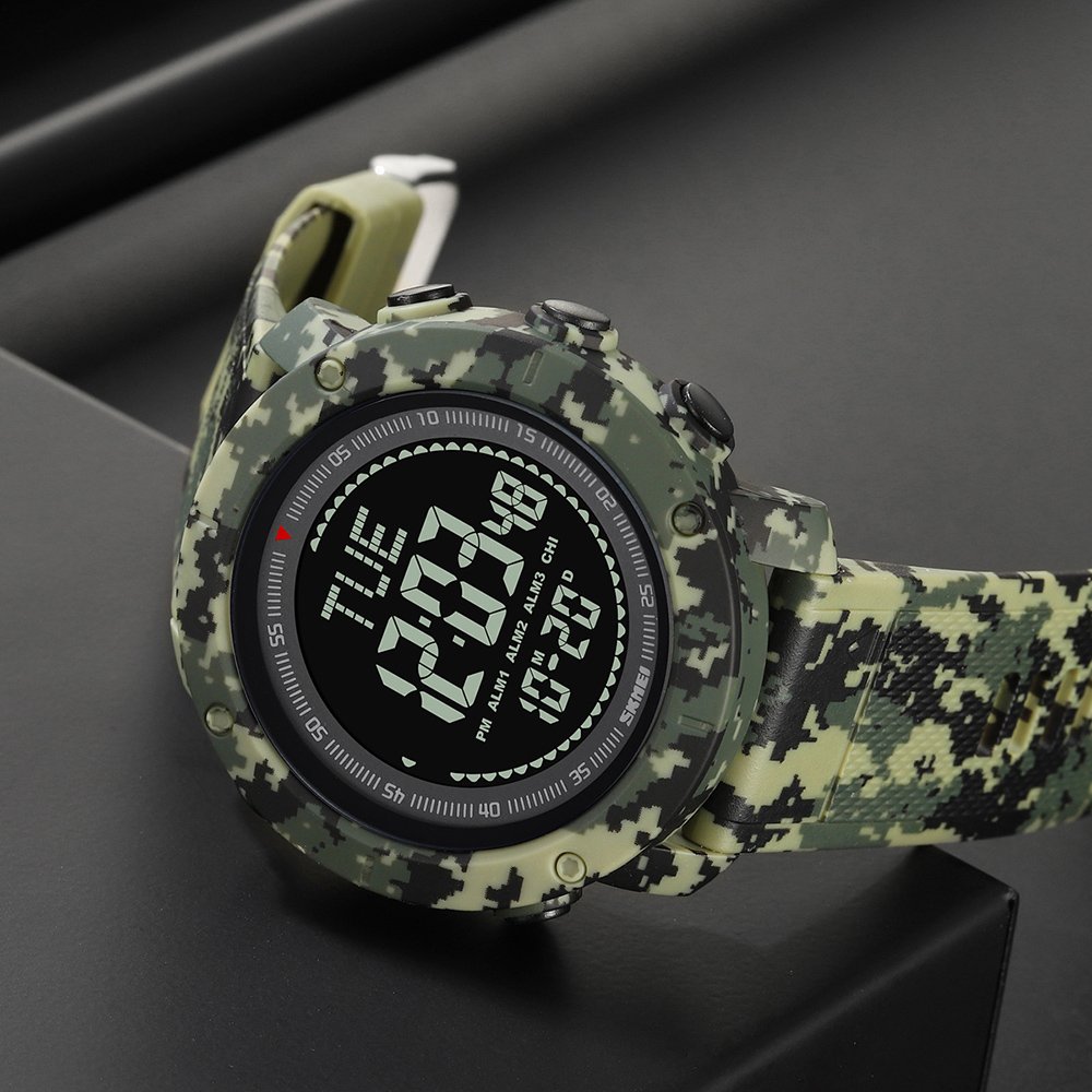 Годинник Skmei 2095CMGN Camo Green Compass, фото №7