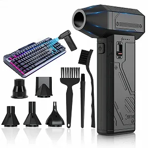 Акумуляторний повітродувка  130 000 об/хв 8000 мАг 6 насадок - Фото 1