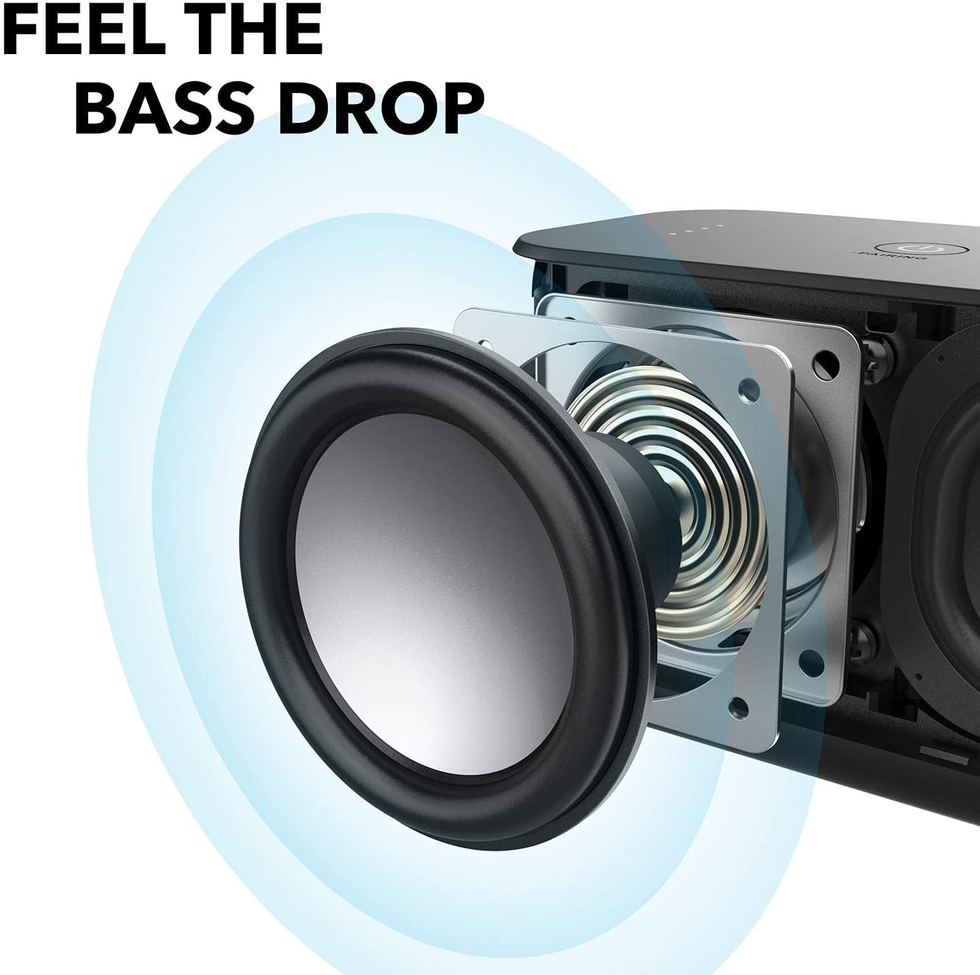 Колонка Anker Soundcore Boost Bluetooth Обновленная с фантастическим звуком, BassUp, 12 часов воспроизведения, USB-C, IPX7 защита от воды, фото №3 Колонка Anker Soundcore Boost Bluetooth Обновленная с фантастическим звуком, BassUp, 12 часов воспроизведения, USB-C, IPX7 защита от воды, фото №3