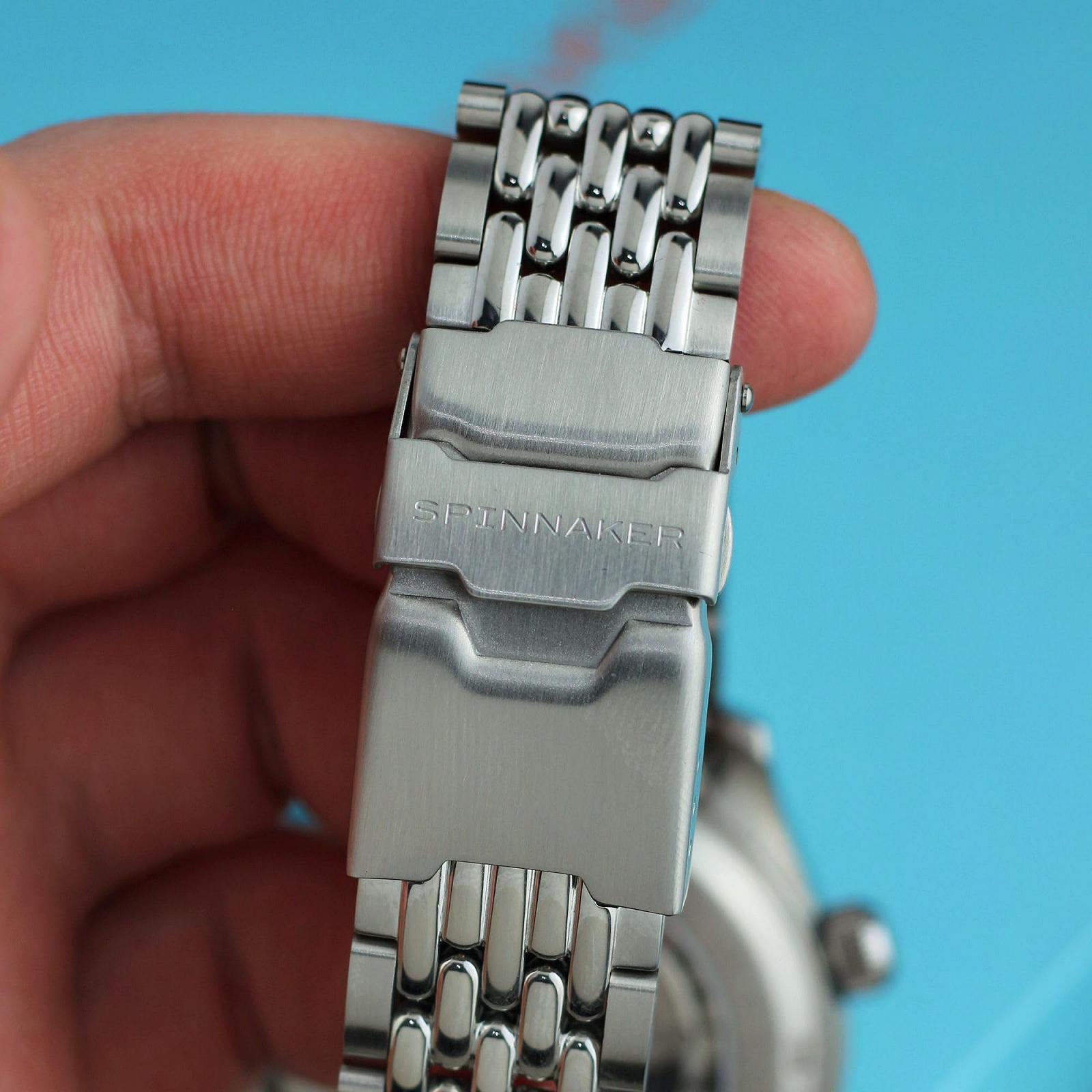 Мужские часы Spinnaker 42мм Bradner GMT Автоматические SP-5121 с прочным ремешком из нержавеющей стали, фото №6