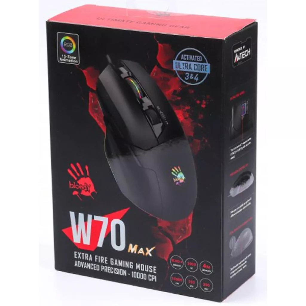 Мышка A4tech Bloody W70 Max Stone black, фото №10