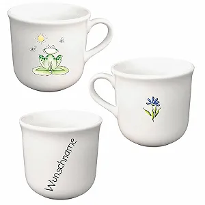 Детская посуда Фарфоровый набор из 5 предметов Персонализированный с именем Лягушка synthetic.ua - Фото 1