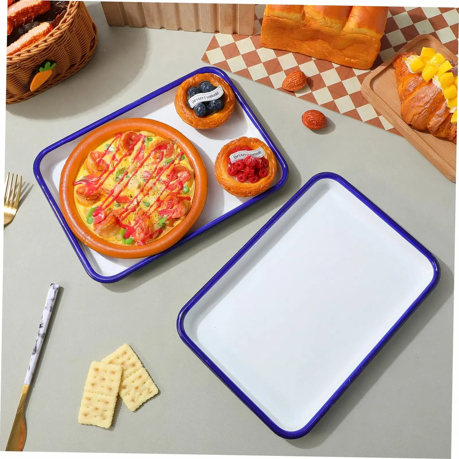 Форма для запікання Zerodeko 2 шт. прямокутна емальована антипригарна 26х18 см, фото №5 Форма для запікання Zerodeko 2 шт. прямокутна емальована антипригарна 26х18 см, фото №5