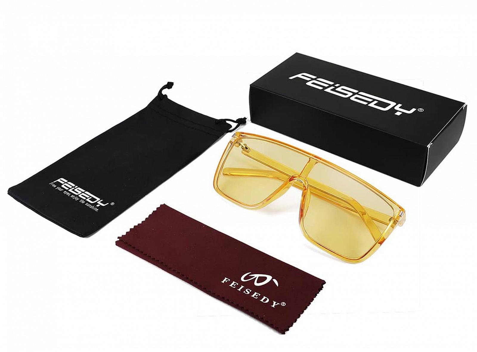 Сонцезахисні окуляри FEISEDY Квадратні Великі для чоловіків та жінок B2759, фото №7 Сонцезахисні окуляри FEISEDY Квадратні Великі для чоловіків та жінок B2759, фото №7