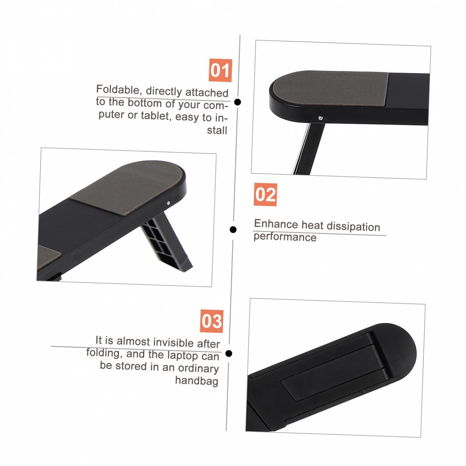 Підставка для ноутбука складана Uonlytech Портативна Регульована по висоті Планшетів Стабільна Компактна, фото №5