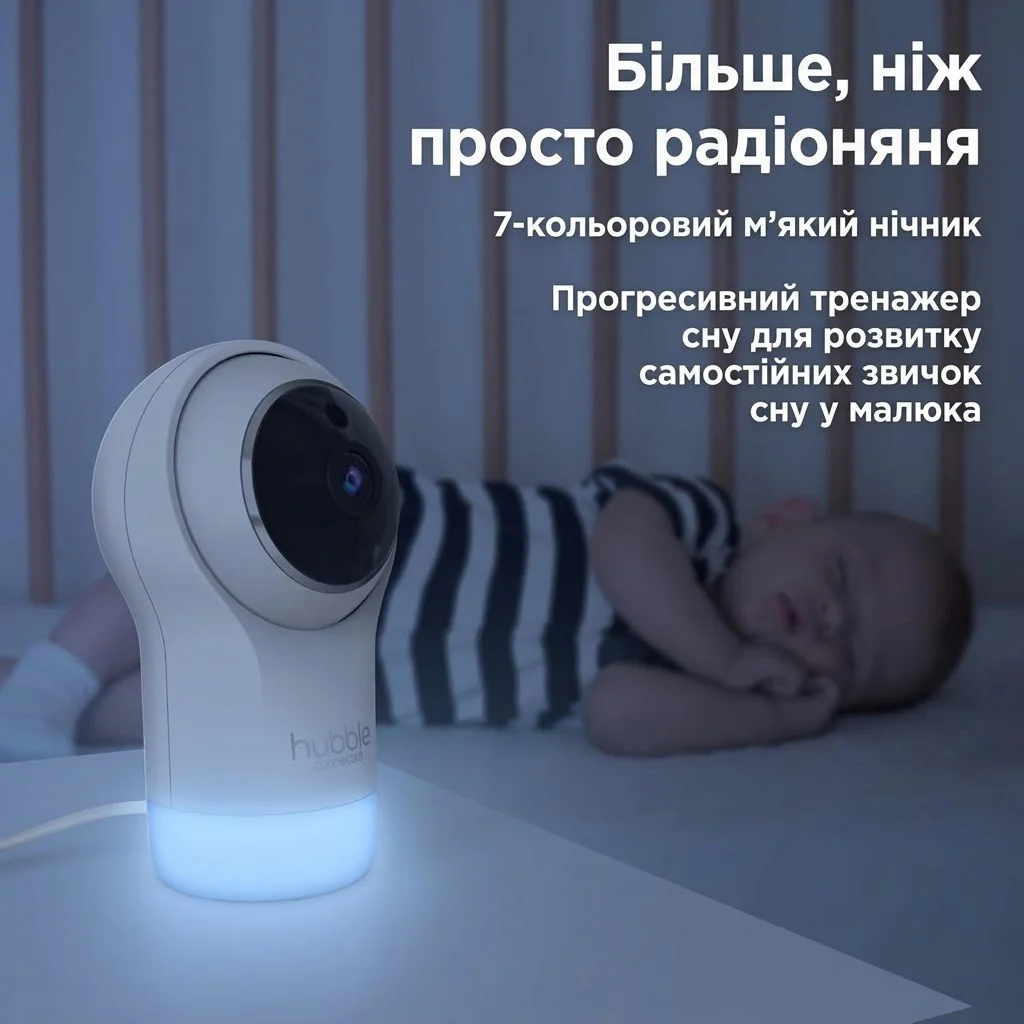 Відеоняня Hubble Connected Nursery Pal Glow / Wi-Fi / 1080p / Нічник, фото №5 Відеоняня Hubble Connected Nursery Pal Glow / Wi-Fi / 1080p / Нічник, фото №5