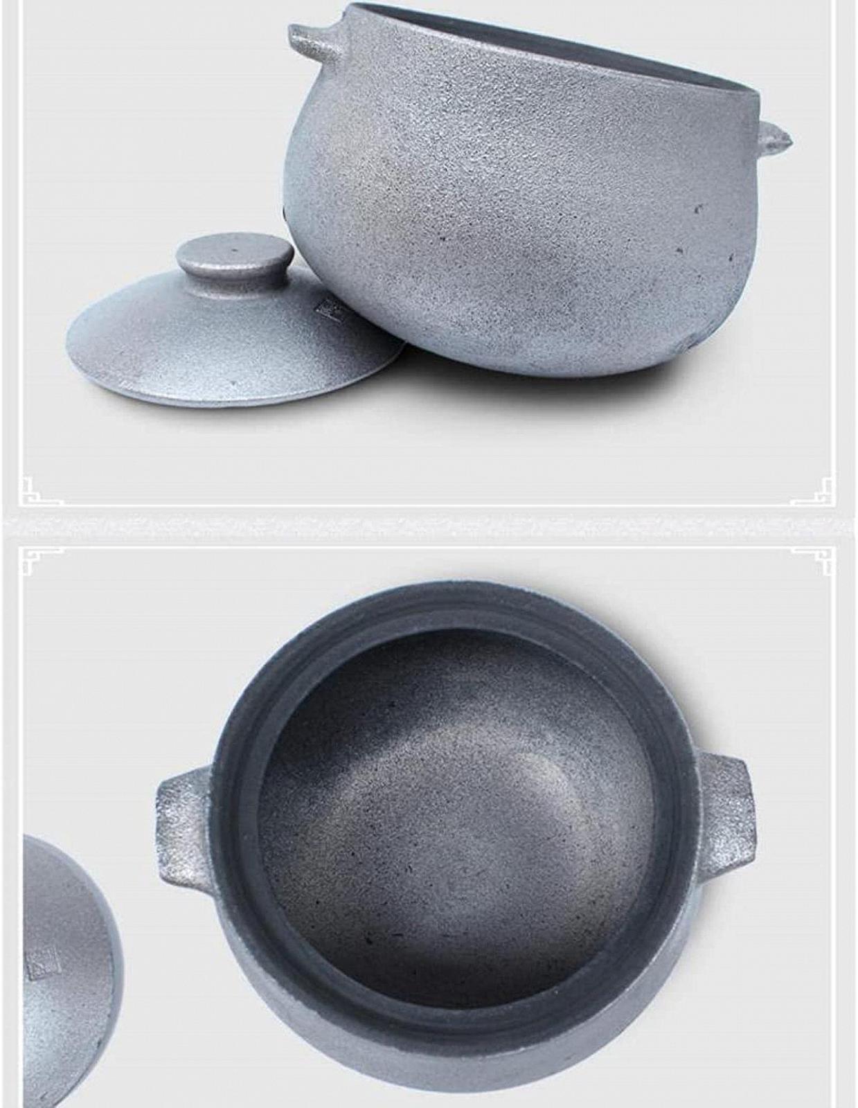 Каструля-сотейник керамічна для тушкування сіра 6L, фото №2