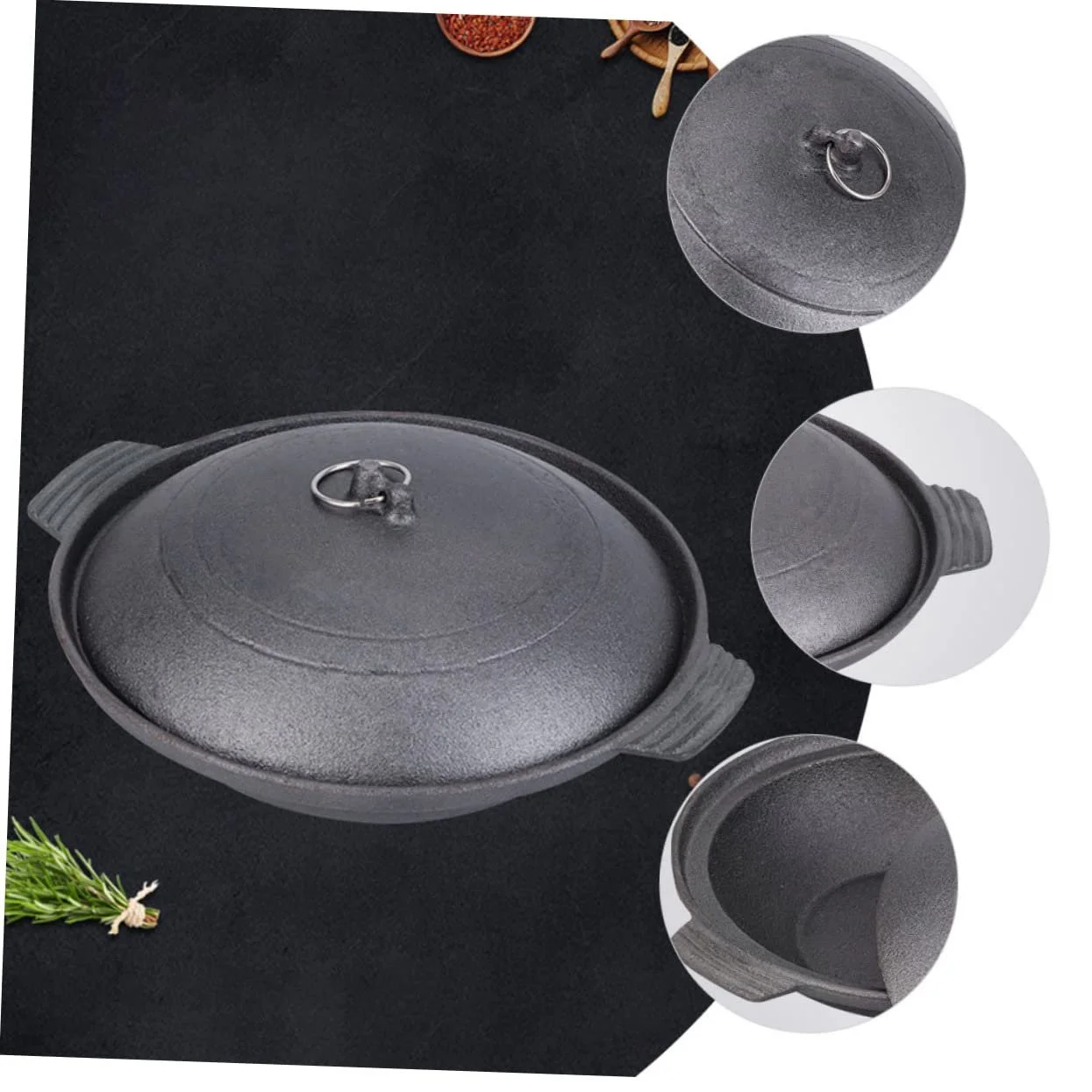 Жаровня Garneck Чугунная Термостойкая Эргономичная, фото №8