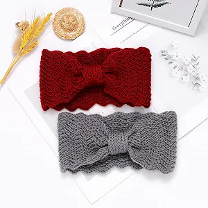 Вязаная зимняя повязка на голову с бантом, аксессуар для волос. цена на synthetic.ua - Фото 1 Вязаная зимняя повязка на голову с бантом, аксессуар для волос. synthetic.ua - Фото 1