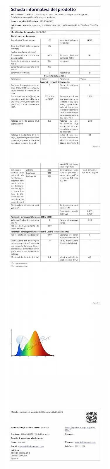 Настільна лампа LED ATOMANT Touch Dimmable USB A+C 3 рівні яскравості Бежевий, фото №12