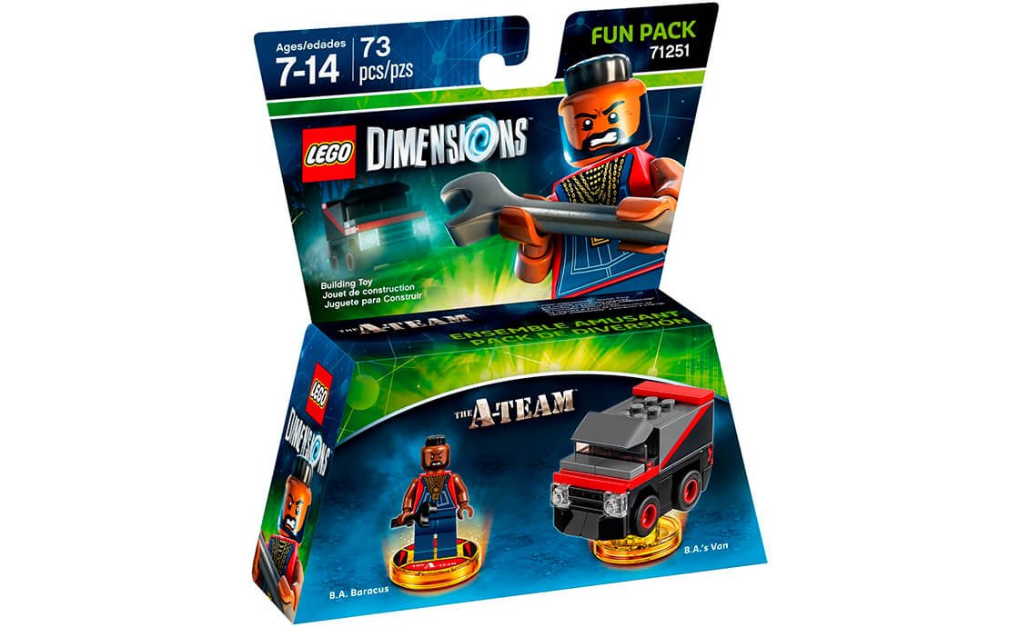 Конструктор Лего LEGO Dimensions Фан-пак: Команда А - сержант Баракус 71251, фото №1 Конструктор Лего LEGO Dimensions Фан-пак: Команда А - сержант Баракус 71251, фото №1