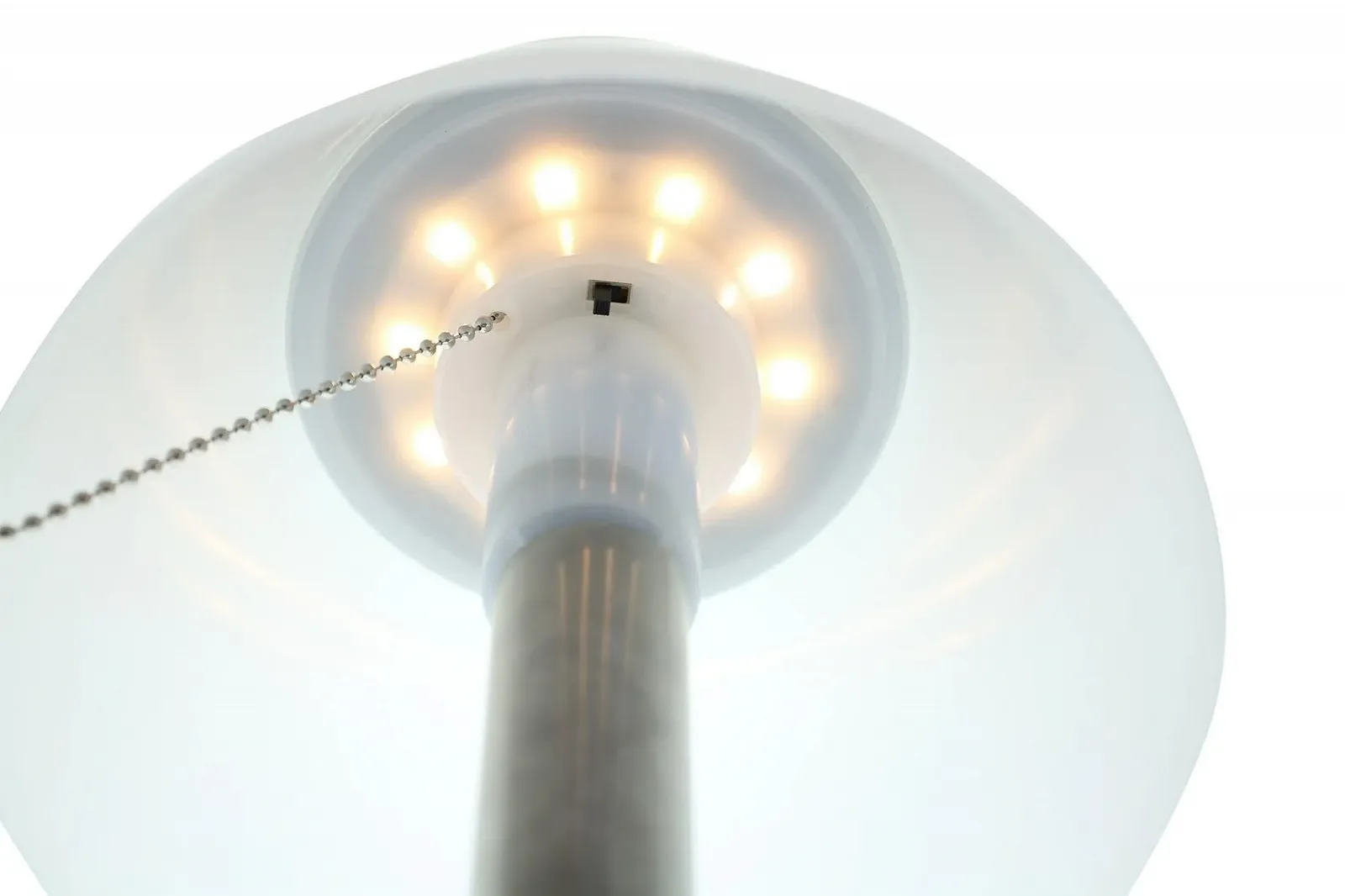 Настільна лампа LED Solar Пластик 10 LED 3 рівні яскравості 20 x 28 см Сріблястий/Білий, фото №3