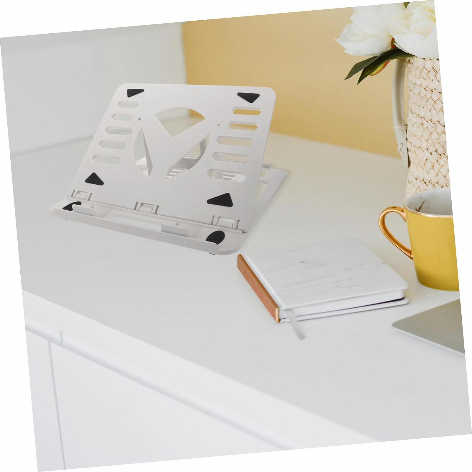 Подставка для ноутбука складная GALPADA Регулируемая подставка для планшета из пластика с рассеиванием тепла для дома и офиса, фото №5